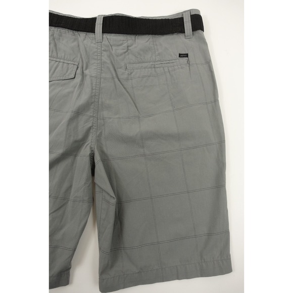 Amplify Vesper Shorts Men 36 Pockets Belted Cotton Polyester Gray Flat Front - Picture 8 of 9